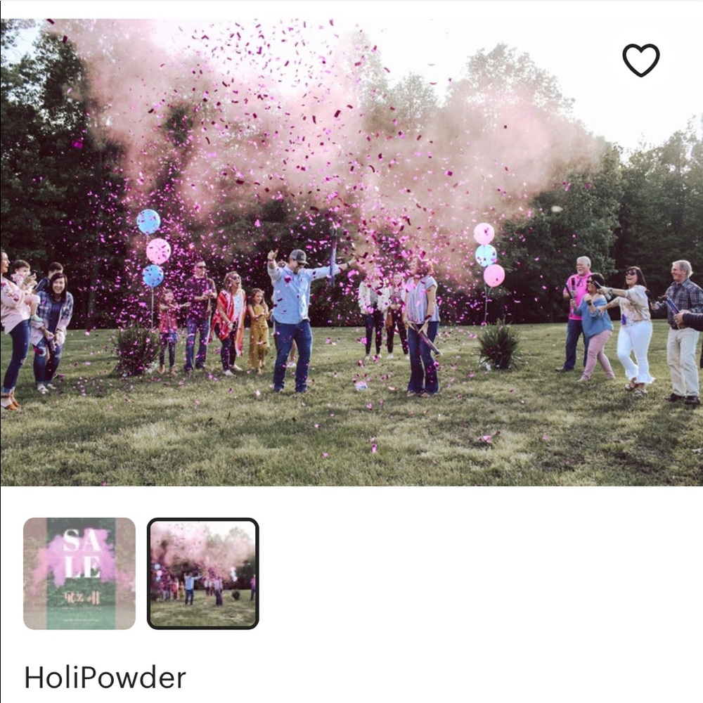 Gender reveal powder PINK cannons